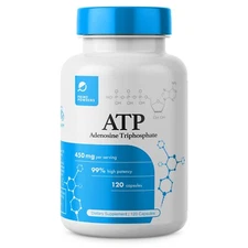 ATP Capsules by Prime Powders: Adenosine Triphosphate 3rd Party Tested 120 Count