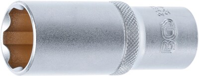 BGS STECKSCHLÜSSEL-EINSATZ SUPER LOCK, TIEF, 12,5MM (1/2''), SW 22MM