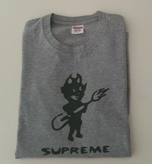 Tee shirt FW15 Supreme Devil gris bruyère taille S petit rare