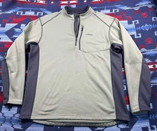 Simms Thick Fleece Shirt Sweatshirt Thermal Quarter Zip Fishing Hunting Men’s XL