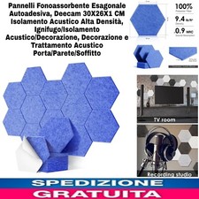 Pannelli Adesivi Fonoassorbente Esagonale, Isolamento Acustico Insonorizzanti 