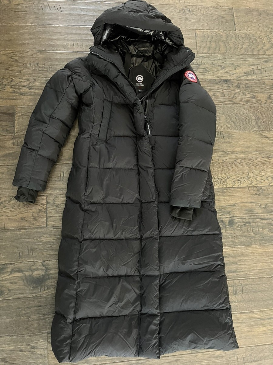 alliston 750 fill power down long hooded parka