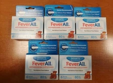 5 Pack FeverAll Infants' Acetaminophen 80mg Rectal Suppositories Ex 08/26