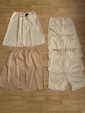 VTG Box of Vanity Fair and other brand Silk slip Skirts for women size 8