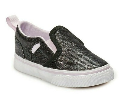 toddler black glitter vans