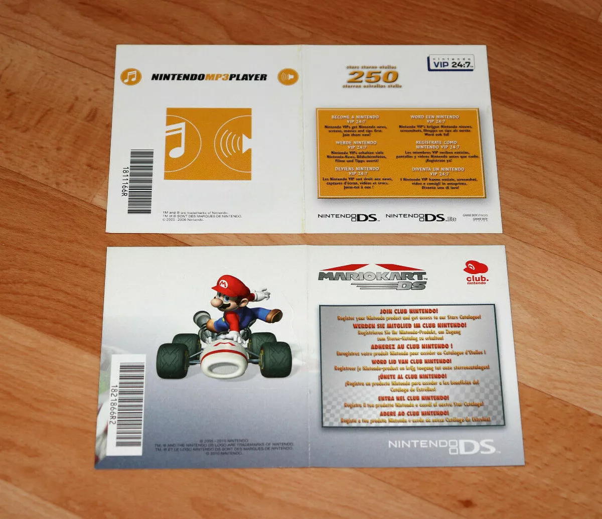 Super Mario All-Stars Mario Sports Mix Club Nintendo VIP Flyer AD Point Card