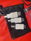 Assorted USB/AV Cable & Adapter Lot w/ Pouch, USB-A/Mini USB/RCA/3.5mm UNTESTED — photo 9
