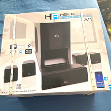 Halo Acoustics W1 7.1 1500W Home Theater System DTS:X Dolby Bluetooth HDMI Black