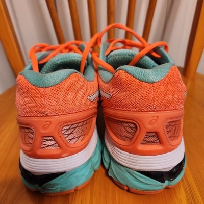 ASICS Gel Nimbus 17 Running Shoes Women's Size 10 Orange Flash