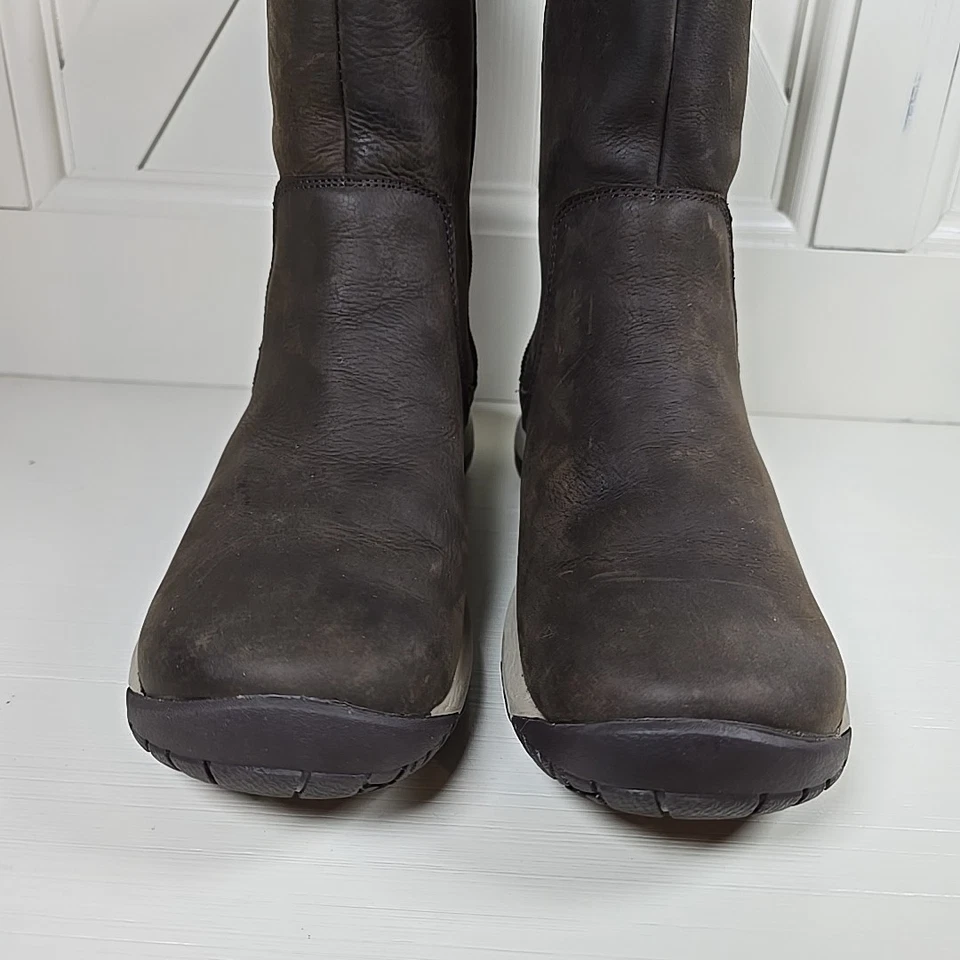 Merrell Encore 4 Botas Altas Polares Impermeables Para Mujer 8.5 Cuero Marrón Invierno Foto 3 de 4