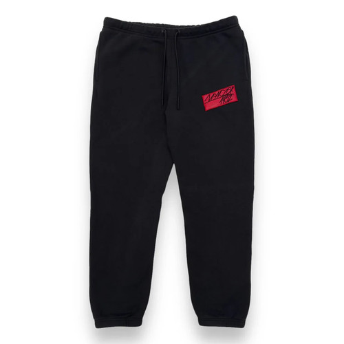 MONCLER GENIUS 1952 SWEATPANTS BLACK / RED, OVERSIZED, SIZE:M