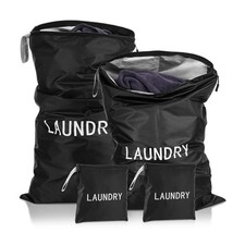 4Pcs Travel Laundry Bags, Dirty Clothes Travel Bag, Waterproof Wet Bags with ...