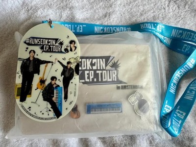 8/9 RunSeokjin Amsterdam VIP ポーチ&ピンバッジ BTS JIN RunSeokjin EP.TOUR VIP Pouch Pin Badge Amsterdam 8/10