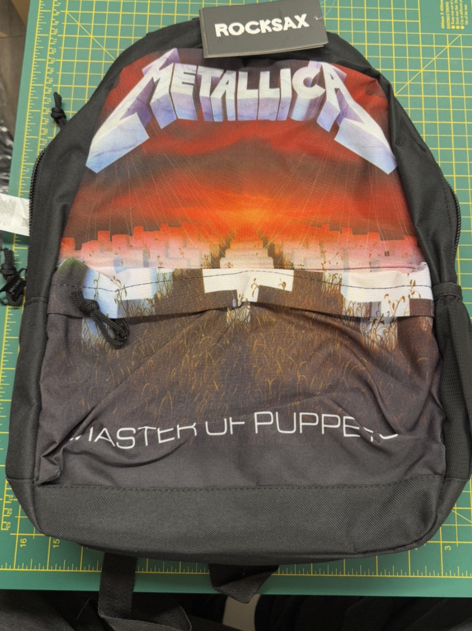 METALLICA MASTER OF PUPPETS RokSax Backpack OFFICIALLY LICENSED