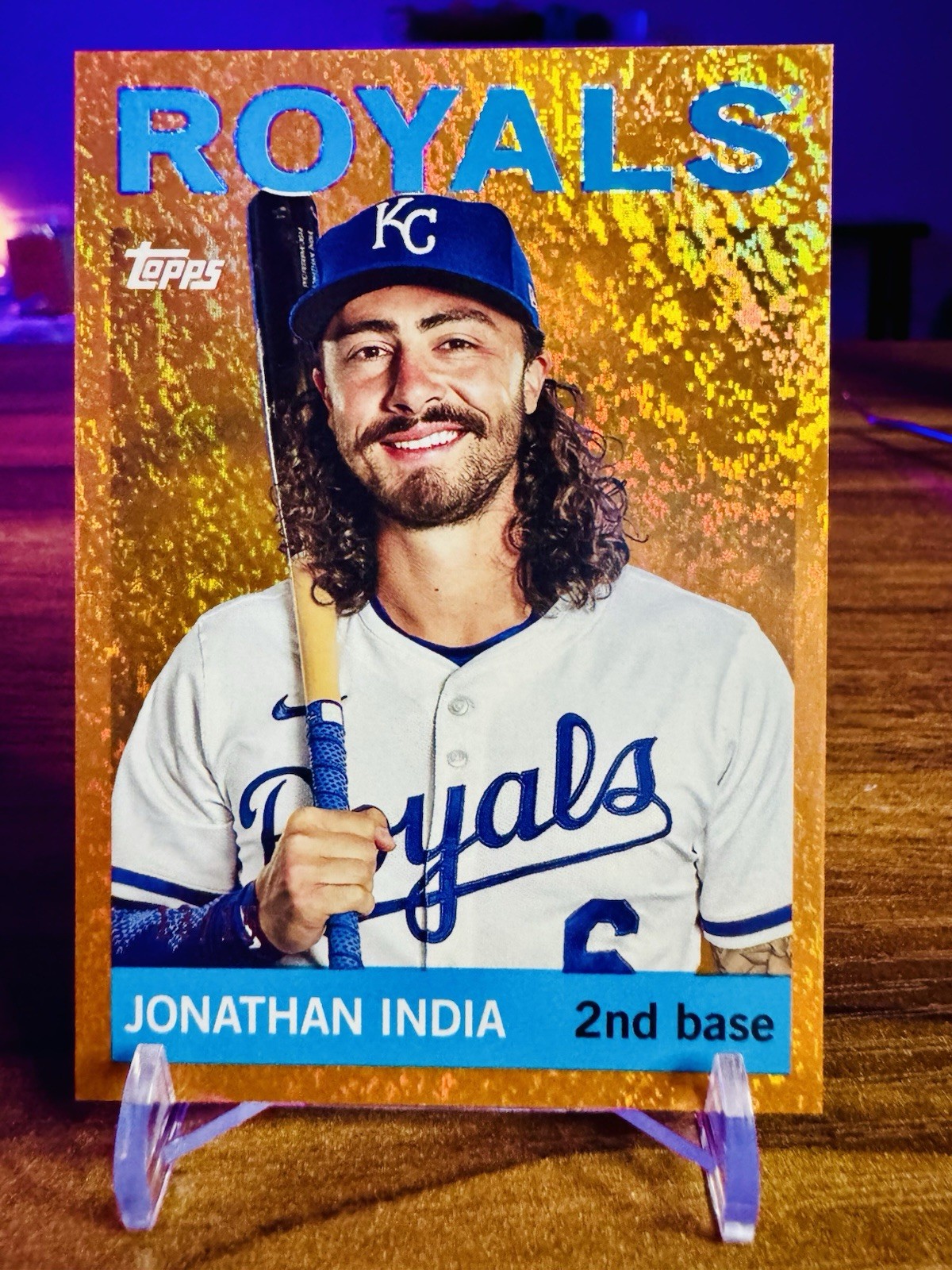 2025 Topps Archives #74 Jonathan India Orange Foil #13/15 Royals Parallel 🔥🔥🔥