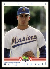 1992 Classic/Best Greg Hansell Los Angeles Dodgers #344 17449