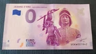 Joan of Arc Zero Euro Souvenir Ticket Version 4 (see other banknotes)