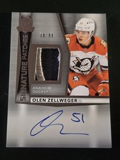 2024-25 The Cup Olen Zellweger Signature Patches Rookie Patch Auto RPA RC /99