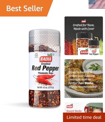 4.5 Ounce Kosher Crushed Red Pepper - Bold Flavor for Multi-Cuisine Cooking