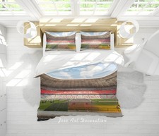 Image of 3D Stadium Bayern Munich Quilt Cover Set Bedding Sets Pillowcases