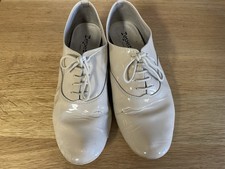 Repetto Zizi Oxford Size 38 Patent White US 7.5