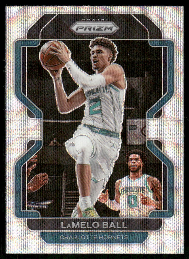 2021-22 Panini Prizm #185 LaMelo Ball Silver Wave