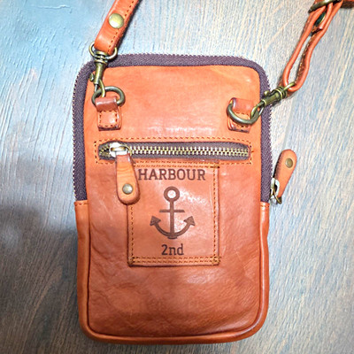 Harbour 2nd Women s Brown Crossbody Bag Zip Closure Detachable Strap, Slots