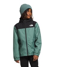 The North Face Boys Warm Storm Rain Jacket, XL, Dark Sage