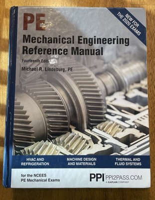 PPI Mechanical Engineering Reference Manual, 14th Edition   NCEES PE Exam Prep