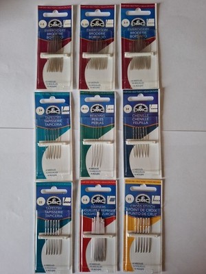 DMC Handnähnadeln - Stickerei, Gobelin, Chenille, Garners, Perlenstickerei, X-Stitch