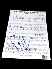 ROGER WATERS SIGNED AUTOGRAPH SHEET MUSIC COMFORTABLY NUMB PINK FLOYD BECKETT D