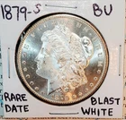 * 1879 S * BU MS++ BLAST WHITE STUNNER!! SUPERB MORGAN SILVER DOLLAR LOT#W4