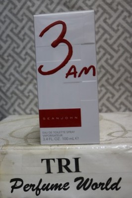 SEAN JOHN 3 AM Eau de Toilette Men Spray 3.4 fl. oz. Sealed Original Formula