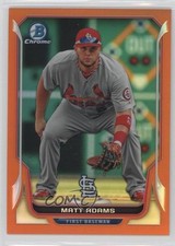 2014 Bowman Chrome Orange Refractor 10/25 Matt Adams #82 3j2