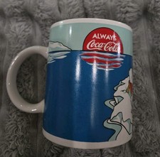 RARE Always Coca-Cola 1996 Coke Polar Bear Coffee Mug Cup EXCELLENT CONDITION