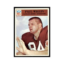 1966 Philadelphia Paul Wiggin Football Cards #51