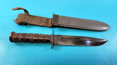WWII US Navy Mark II Combat Knife Camillus NY 4th Variant + USN