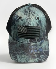 USA Flag Snapback Trucker Hat Multicolor One Size Adjustable Patriotic Mesh Back