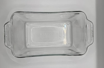 Anchor Hocking Fire King Bakeware Glass Loaf Pan, Clear, 1.5 Quart, 5x9 Inches