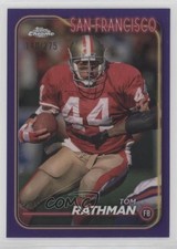 2024 Topps Chrome Purple Refractor 140/275 Tom Rathman #181 1js1