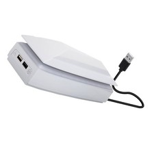 Cooling Fan for PS5 Slim Disc/Digital Dustproof USB Cooler w/8 Modes Light