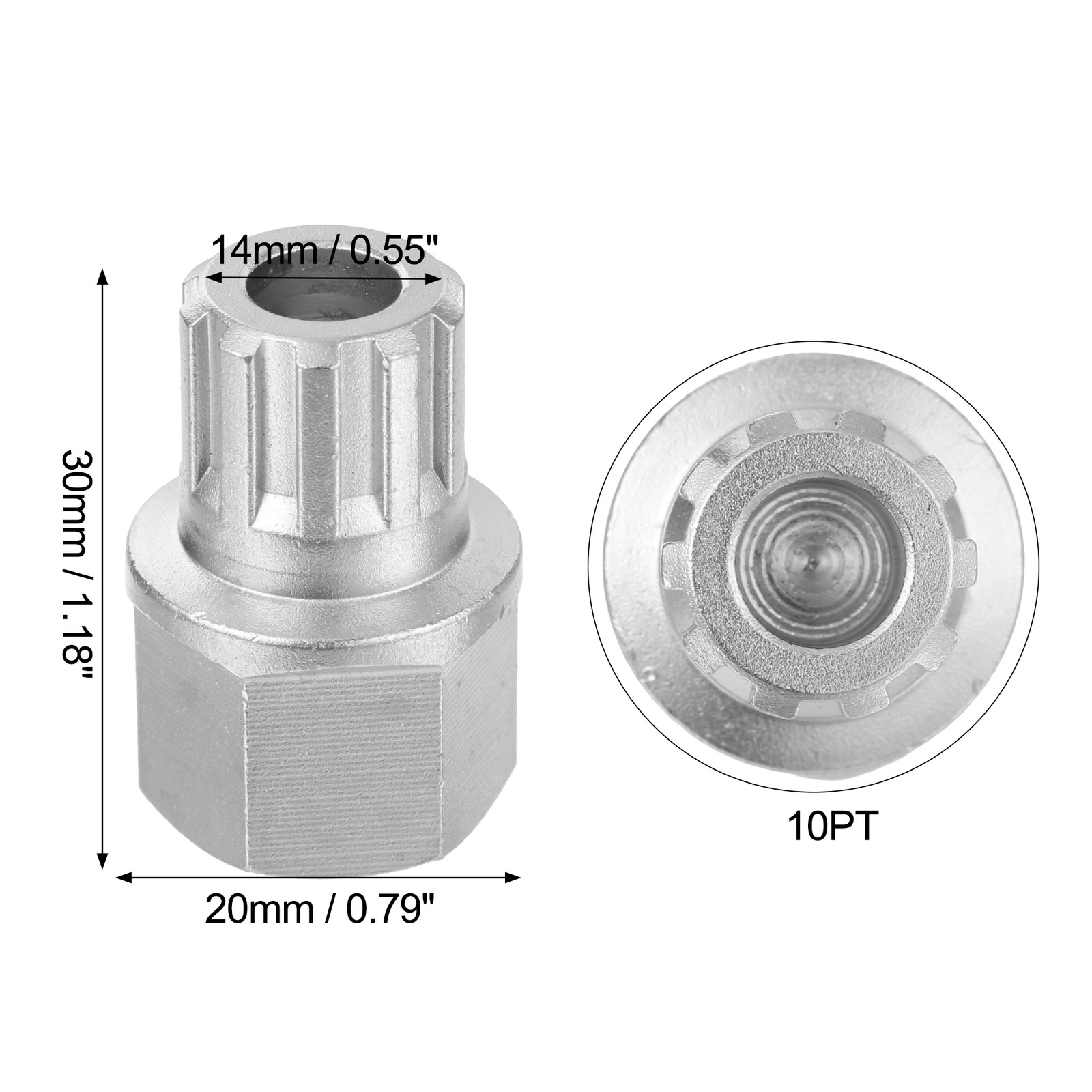 55/10PT Wheel Lock Lug Nut Screw Removal Key Single Custom for VW for Audi