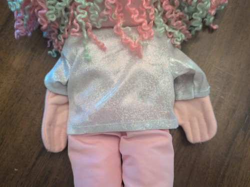 SILLY PUPPETS - KIMMIE- Full Body Hand Puppet Green Pink Neon Curly Hair 2008 - Picture 10 of 15