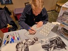 JAWS 1st Victim autographed card  & Blank Photo the late Susan Backlinie — photo 4