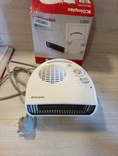 Dimplex 3kW Upright Flat Electric Fan Heater With Cool Air Blow White DXFF30TSN
