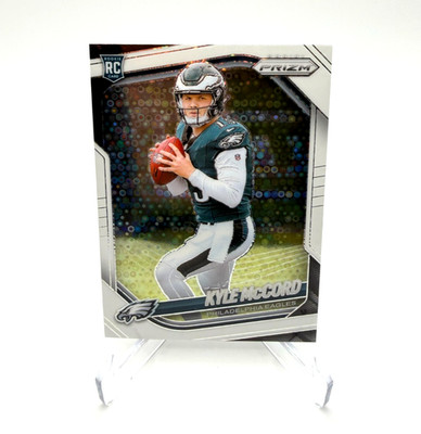 2025 Panini Prizm - Rookies Kyle McCord #377 White Disco Prizm (RC)