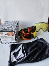 Volcom Odyssey Goggle MILITARY GOLD/RED CHROME  Bonus Lens - YELLOW NEW
