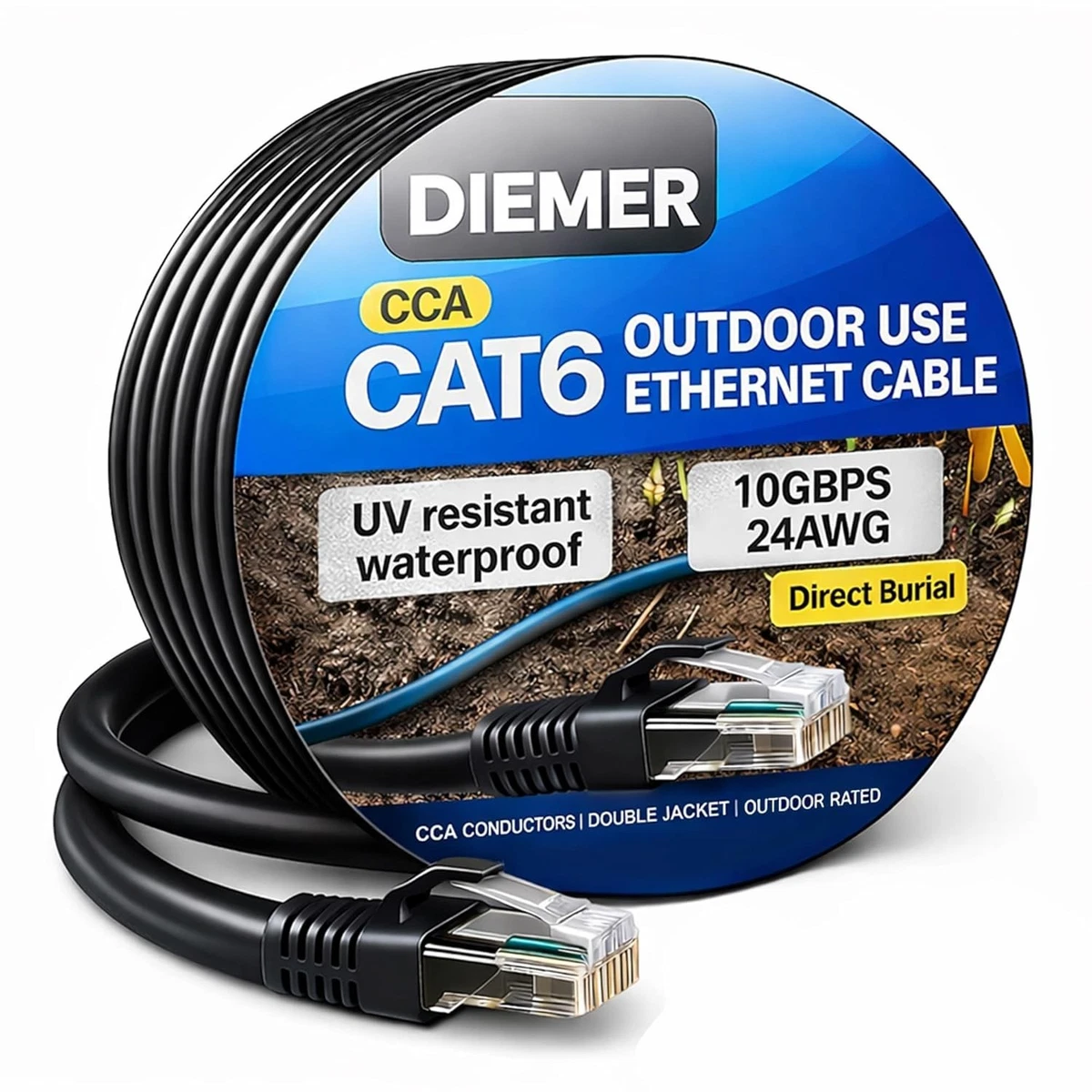 Cable De Red CAT6 UTP 305m Gris - Premium, 4 Pares, 0.57mm CCA, Para Instalaciones LAN