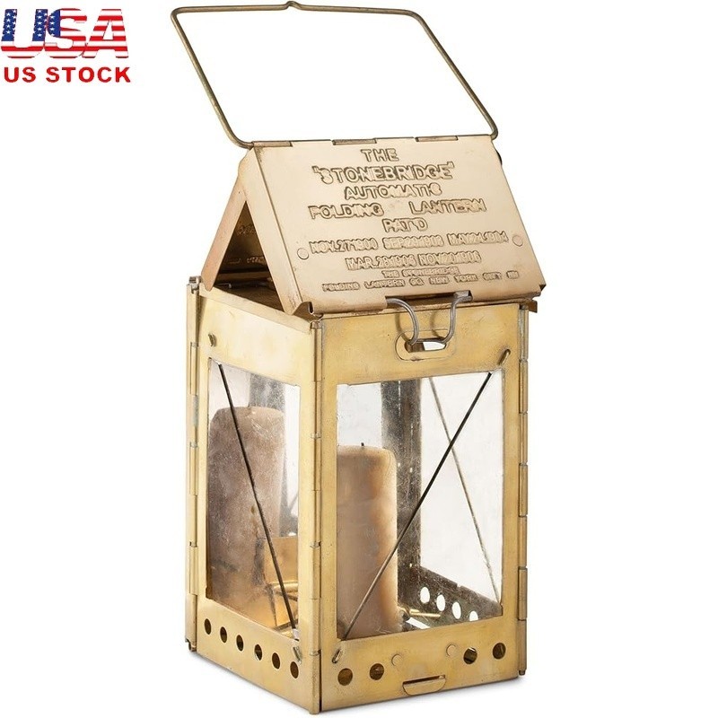 Portable Brass Camping Light Flicker-free Design