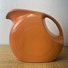 Homer Laughlin FIESTAWARE Large Tangerine Orange Disc Water Pitcher USA CLEAN